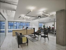 贸易公司前台装修高清图片大全