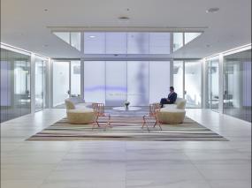 贸易公司前台装饰装修图片