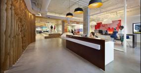 IT公司前台装潢图片