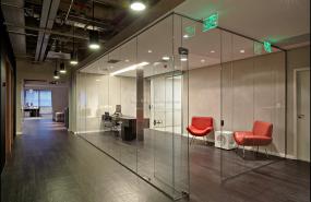 高档培训教育公司前台装修效果图大全