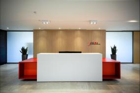 高档通信公司前台装修图片