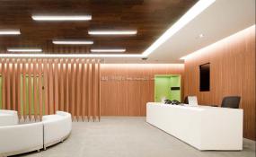 专业培训教育公司前台装修设计图片