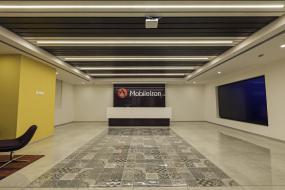 2018年工业公司前台装修效果图