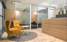 电子科技公司前台室装修效果图大全