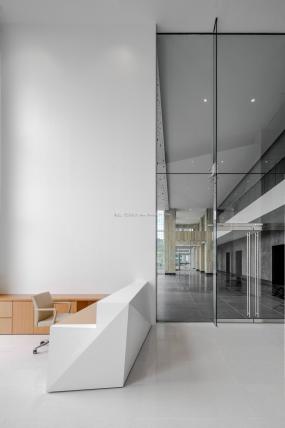 生物科技公司前台装修设计图片