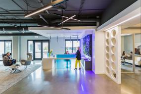 玩具公司前台设计装饰效果图