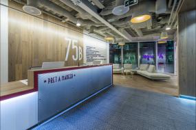 化工企业公司前台装修设计效果图片库