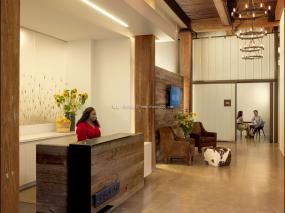 生物科技公司前台装饰设计图片大全