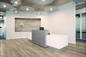 化工企业公司前台设计装潢图片