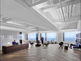 生物科技公司前台设计装修图片