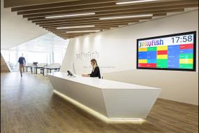 化工企业公司前台装修设计图片