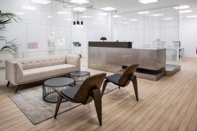 最新生物科技公司前台设计装修图片