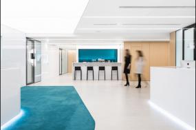 化工企业公司前台装潢设计图片