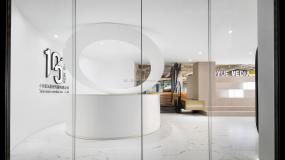 化工企业公司前台装修设计效果图大全