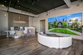 高档化工企业公司前台装修效果图