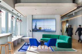 化工企业公司前台装修效果图大全