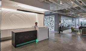 化工企业公司前台图片装修效果图