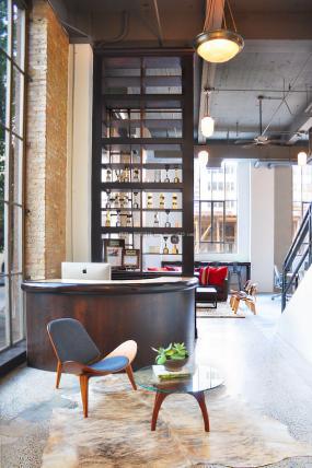 律师事务所公司前台装饰装修图片