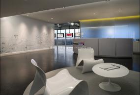 传媒文化公司前台装饰设计效果图片