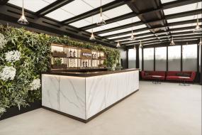 传媒文化公司前台装饰效果图片