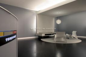 最新传媒文化公司前台装饰设计图