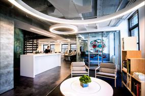 律师事务所公司前台设计效果图片