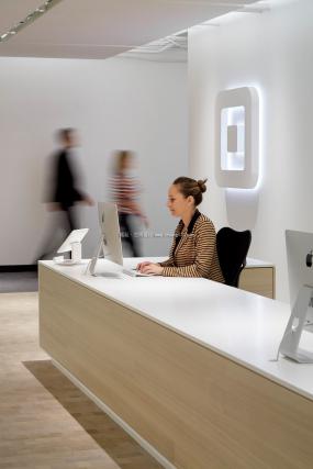 律师事务所公司前台装饰效果图