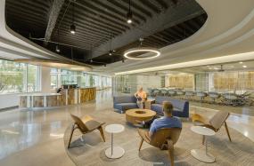 律师事务所公司前台装修方案效果图