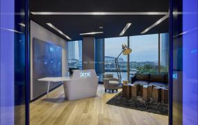 体育运动公司前台装饰效果图片