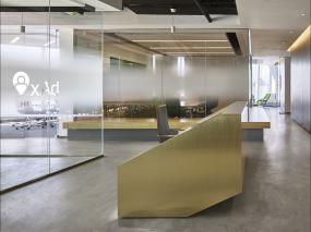 2018年体育运动公司前台装修效果图