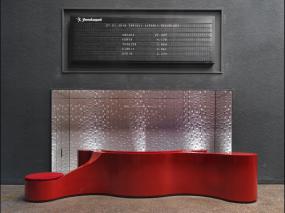 体育运动公司前台装潢设计图片