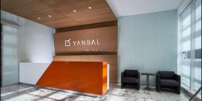 体育运动公司前台装修设计效果图片