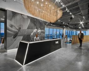 体育运动公司前台装修高清图片大全