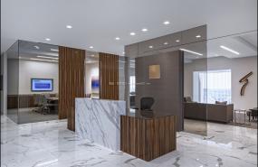 体育运动公司前台装修效果图片