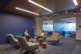 IT公司办公室玻璃隔断装饰装修图片