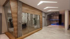 IT公司办公室玻璃隔断设计装潢图片