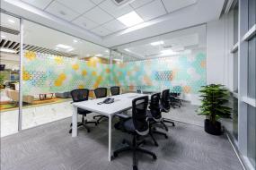 最新贸易公司玻璃隔断设计装饰效果图