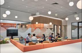 外国公司玻璃隔断装修设计图片大全