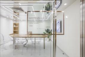 贸易公司玻璃隔断装潢设计图