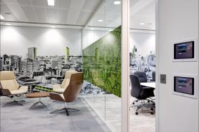 贸易公司玻璃隔断装修图片大全