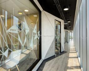 传媒文化公司玻璃隔断装修高清效果图