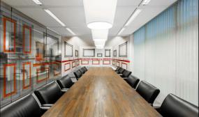 外国公司玻璃隔断装饰设计图片大全