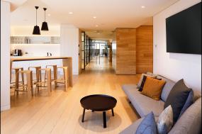 办公室木地板装修高清效果图