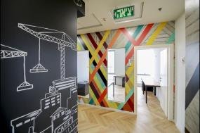 办公室木地板精装修设计图片