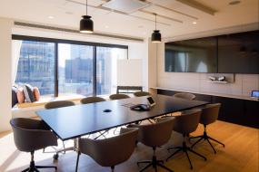 办公室木地板装修实景图片