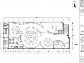 展厅平面装修高清效果图