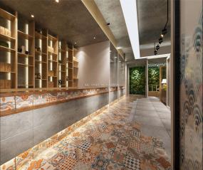 中式快餐店装修设计效果图大全