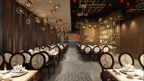 中式快餐店装修设计效果图片