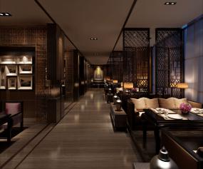 中式快餐店设计装修图片