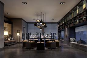 中式快餐店设计装饰图